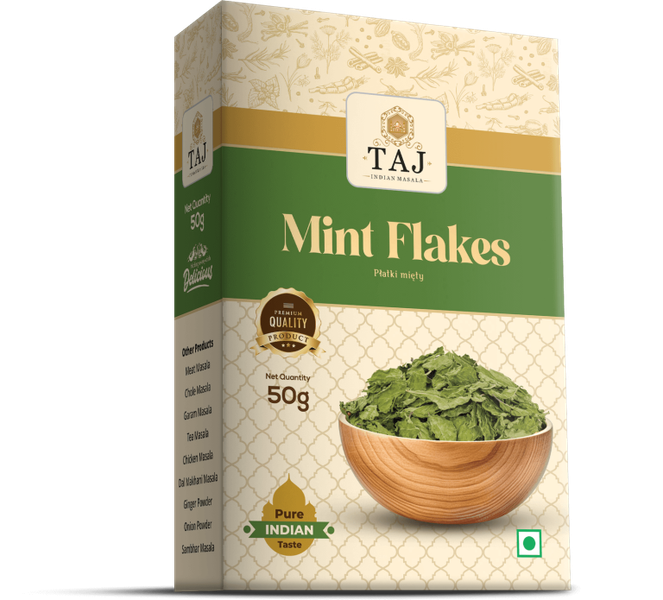 TAJ INDIAN MASALA Mint Flakes 50G zdjęcie 1