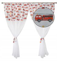 FIRANKA dziecięca chłopca STRAŻ POŻARNA 300x160