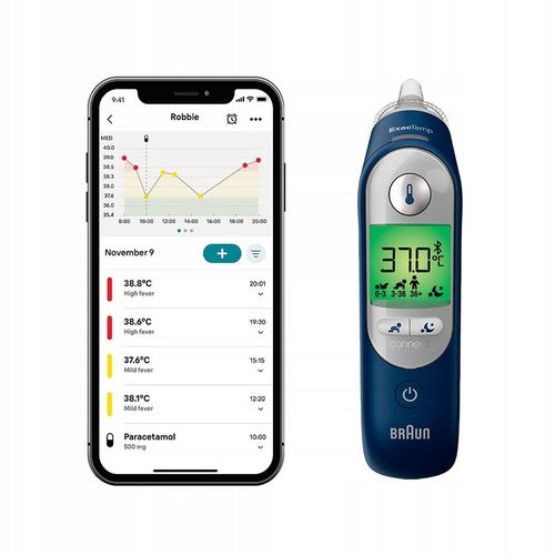 TERMOMETR DOUSZNY DOKŁADNY BRAUN THERMOSCAN 7+ CONNECT IRT6575 BLUETOOTH na Arena.pl