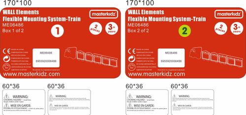 MASTERKIDZ System Do Montażu 5 Tablic Masterkidz Flex - Pociąg na Arena.pl