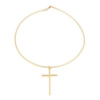 choker żyłka z krzyżykiem (c21/wio/70au)