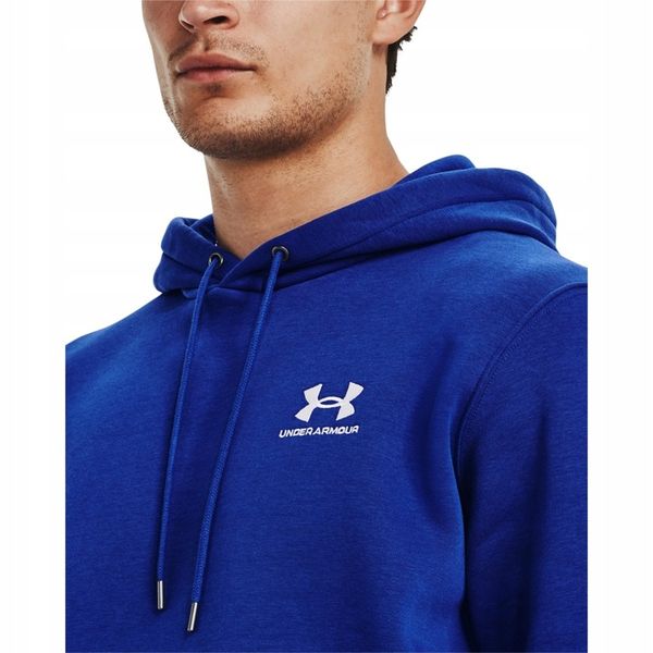 UNDER ARMOUR Polarowa bluza z kapturem UA Essential – NIEBIESKA zdjęcie 1