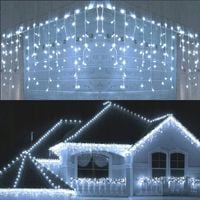 Kurtyna świąteczna 500LED 17,5m SOPLE BIAŁA ZIMNA + FLASH
