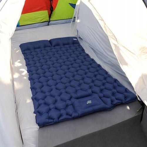 Materac Dmuchany Łóżko Dwuosobowe Z Pompką Do Spania Turystyczne Mata Lekka na Arena.pl