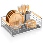 Suszarka na naczynia szara 43x28,5x14,5 cm