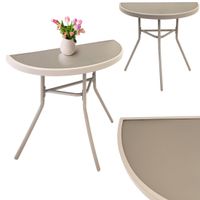 stół balkonowy stalowy stolik ogrodowy na taras szkło hartowane  do ogrodu