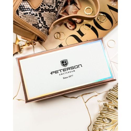 PETERSON portfel damski eko zamszowy elegancki matowy P237 c.bordowy na Arena.pl