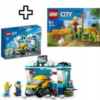 ZESTAW LEGO CITY 60362 MYJNIA SAMOCHODOWA + GRATIS LEGO CITY OGRÓD 30590