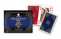 Karty Lux Piatnik President – Podwójne Karty do Gry Prezent na Gwiazdkę