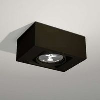 LAMPA sufitowa UTO 1143 Shilo natynkowa OPRAWA kostka metalowa cube czarna