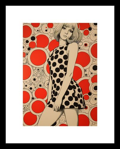 Plakat 13x18cm Czerwone Kropki na Arena.pl