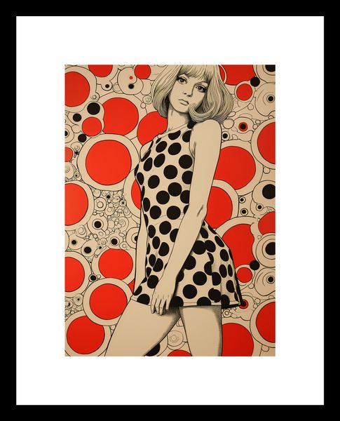 Plakat 13x18cm Czerwone Kropki zdjęcie 3