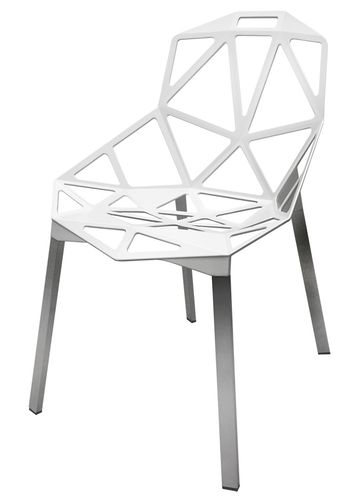 Krzesło SPLIT białe - aluminium na Arena.pl