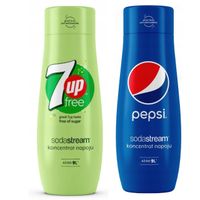 Zestaw Syrop SodaStream 7up Free 440ml+Pepsi 440ml