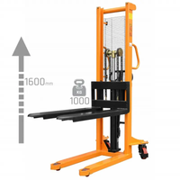 WÓZEK MASZTOWY PALETOWY PALECIAK RĘCZNY 1000KG CORMAK WRHS 1610 1600MM
