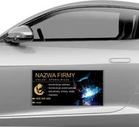 MAGNES NA SAMOCHÓD AUTO MAGNETYCZNA REKLAMA 60X30 usługi spawalnicze