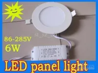 PANEL, PLAFON DIODOWY LED 6 W ZIMNY/CIEPŁY W-WA - okrągły biały panel led z zasilaczem