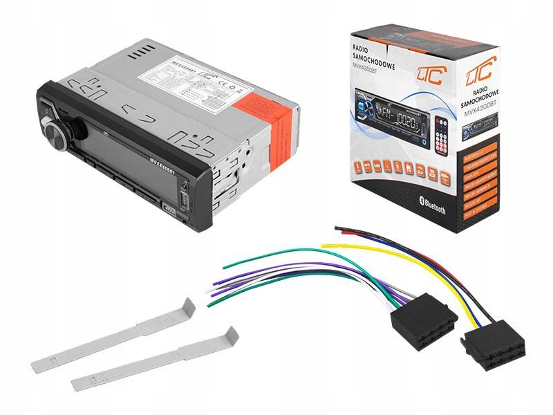 Radio samochodowe 1DIN Bluetooth USB Pilot ISO zdjęcie 5