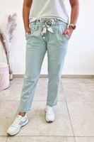 Livans Spodnie Damskie Jeansowe na Gumce UNI