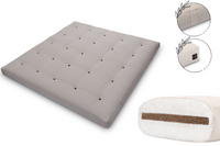 Materac 200x200 z kokosem - Pascall Futon Medium Coco - Szary