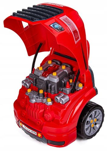 ZESTAW WARSZTAT MECHANIKA SAMOCHÓD SILNIK DO ROZKRĘCANIA AUTO Pilot Dźwięk na Arena.pl