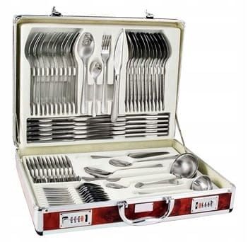 Sztućce Satynowane w Walizce 72 ele 12 osób zdjęcie 3