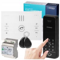 Domofon bezsłuchawkowy Orno z szyfratorem RFID i zasilaczem DIN
