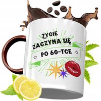 Kubek Bordowy 60 Urodziny Na Urodziny Prezent Z Nadrukiem Ze Zdjęciem