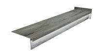 Stopnica gresowa GRAFIT z nacięciami,wycięcie pod LED,efekt kamienia 160x30