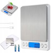 CYFROWA WAGA KUCHENNA STAL NIERDZEWNA WAGA DO 3 KG