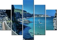 105CM 150CM ZEGAR 5 ELEM WIDOK MOSTU CARRICK-A-REDE DRUK OBRAZ