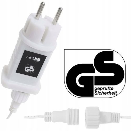 Sople 500 LED zewnętrzne ZIMNE + FLASH 22,5 m świąteczne + pilot na Arena.pl