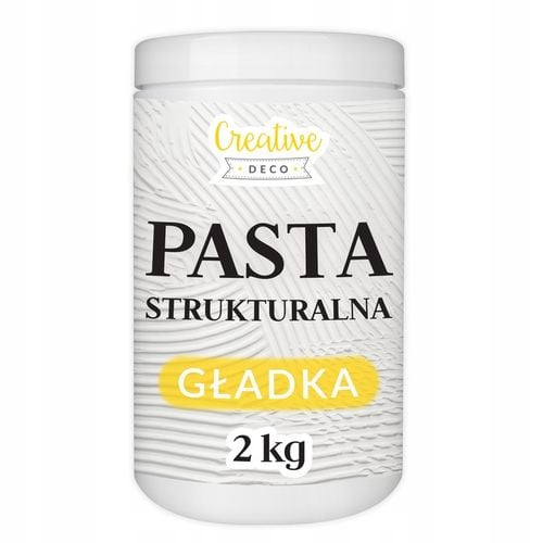 Pasta strukturalna 3D biała 2kg - gładka masa do efektów struktur dekoracji na Arena.pl