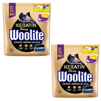 Woolite Kapsułki do prania z keratyną do czarnego Denim & Black 2x33szt