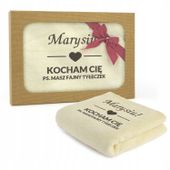 RĘCZNIK na WALENTYNKI BAWEŁNA 70x140 + HAFT