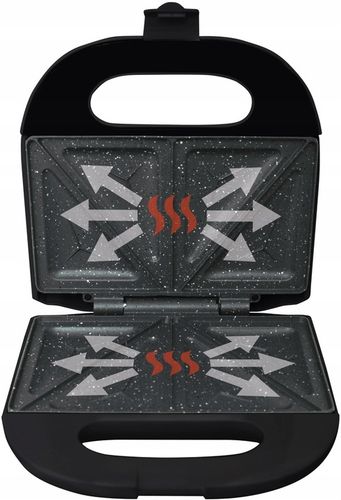 OPIEKACZ KANAPEK TOSTÓW SANDWICH ELDOM CERAMICZNY Z POWŁOKĄ GRANITOWĄ na Arena.pl