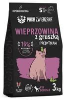 Zdrowa karma dla psów małych ras Paka Zwierzaka Wieprzowina z gruszką 3kg