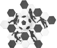 Zestaw na tort  - piłkarski football /PIL2