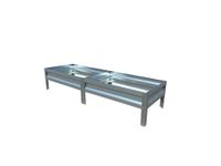 Ramka ogrodowa ocynkowana 20x100x196 cm