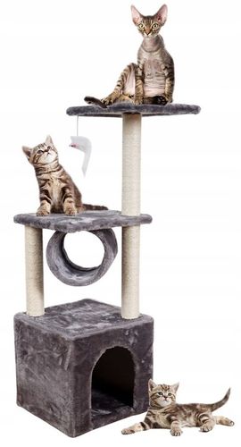 Drapak niski, legowisko, słupek do drapania, wieża Omna 61 - 100 cm na Arena.pl