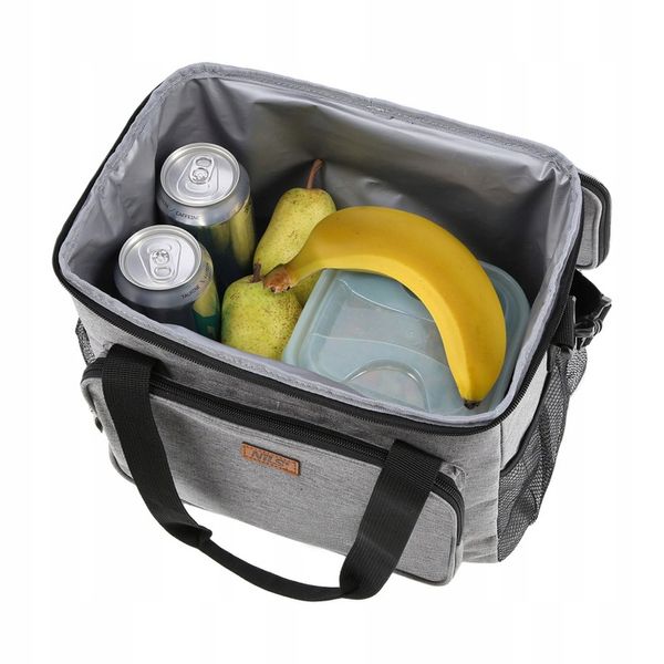 TORBA TERMICZNA NA PLAŻĘ PIKNIK 13 L NILS NC3110 Szary zdjęcie 7