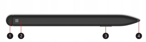 Oryginalny Rysik Pióro Microsoft Surface Slim Pen Model 1853 - Czarny na Arena.pl