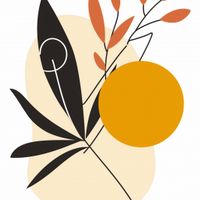 Plakat 100x100cm Jesienne Gracje