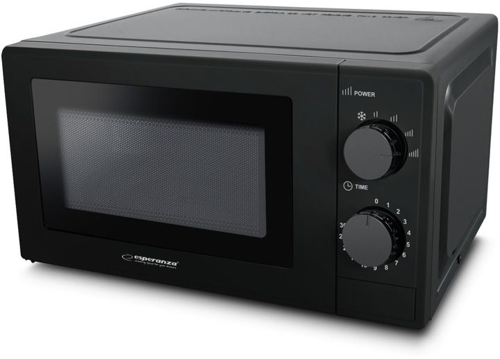 KUCHENKA MIKROFALOWA MIKROFALÓWKA CZARNA 20L 700W ROZMRAŻANIE ESPERANZA zdjęcie 5