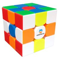 PROFESJONALNA KOSTKA 3x3 MAGNETYCZNA GAN MONSTER GO + PODSTAWKA + ALGORYTMY