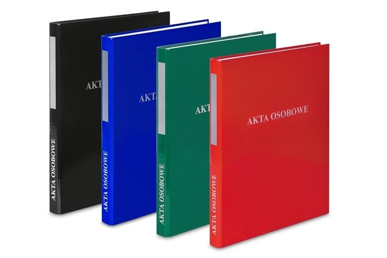 Segregator A4/2/2 Akta Osobowe Zielone zdjęcie 1