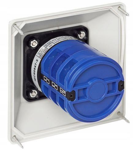 ŁĄCZNIK KRZYWKOWY L-0-P 40A 3P LEWO PRAWO W OBUDOWIE 110x110 3F IP65 na Arena.pl