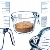 KADAX Miarka Kuchenna Szklana 1L Ze Skalą Dzbanek Z Miarką