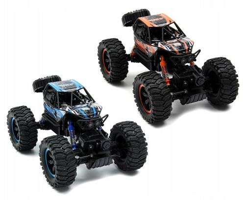 SAMOCHÓD ZDALNIE STEROWANY MONSTER AUTO RC 4X4 KOŁA XXL + PILOT AKUMULATOR na Arena.pl