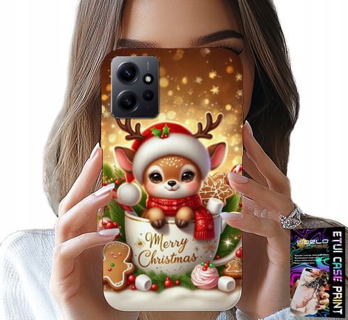 ETUI DO XIAOMI NOTE 12 4G - RENIFEREK SŁODKI RENIFER ŚWIĄTECZNE WZÓR na Arena.pl